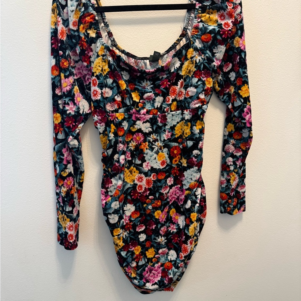 Wild Fable Multicolor Floral Long Sleeve Dress